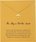 RZKING Golden Necklace for Women, Dainty Butterfly Heart Bow Rose Necklace, Gifts for Best Friend Sister Mom Girlfriend, Graduation Chritmas Birthday Anniversary Thank You Gifts by RZKING
