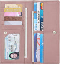 Ultra Slim Thin Leather Women Wallet RFID Blocking Credit Card Holder Bifold Long Ladies Billfold by Lavemi