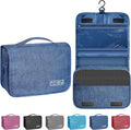 Toiletry Bag Travel Bag with Hanging Hook for Women Men,Navy Blue | Waterproof Small Capacity Hanging Multifunctional Makeup Bag for Toiletries, Portable Cosmetic Bag Travel Organizer by Unknown