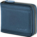 Admetus Mens RFID Blocking Wallets Zipper Leather Wallet for Men Bifold RFID Card Holder by Admetus