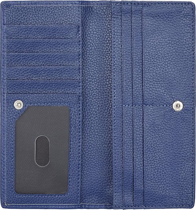 Ultra Slim Thin Leather Women Wallet RFID Blocking Credit Card Holder Bifold Long Ladies Billfold - Image 5