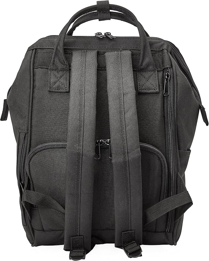 Kah&Kee Polyester Travel Backpack Functional Anti-theft School Laptop for Women Men (Black, Small) - Image 2