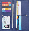 Ultra Slim Thin Leather Women Wallet RFID Blocking Credit Card Holder Bifold Long Ladies Billfold by Lavemi
