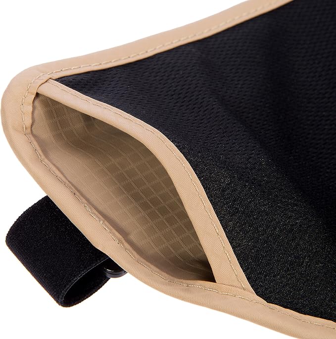 Alpine Rivers Money Belt for Travel - RFID Hidden Wallet, Sahara Sand | Triple-layer RFID shielding, hidden passport holder and waist wallet, 7 card sleeves included, fits 26-56 inch waists - Image 8