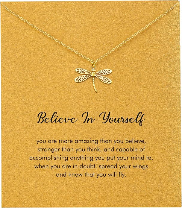 RZKING Golden Necklace for Women, Dainty Butterfly Heart Bow Rose Necklace, Gifts for Best Friend Sister Mom Girlfriend, Graduation Chritmas Birthday Anniversary Thank You Gifts by RZKING