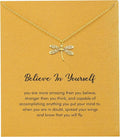 RZKING Golden Necklace for Women, Dainty Butterfly Heart Bow Rose Necklace, Gifts for Best Friend Sister Mom Girlfriend, Graduation Chritmas Birthday Anniversary Thank You Gifts by RZKING