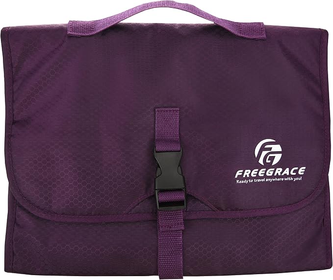 Freegrace Premium Hanging Toiletry Bag for Travel - Cosmetic, Jewelry, Toiletry, Makeup & Accessory Storage Organizer Bag, Large Size for Women & Men - Image 5