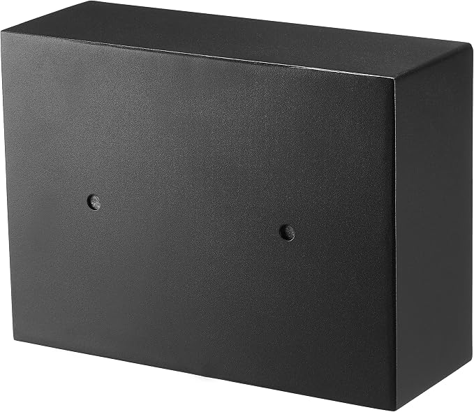Amazon Basics Small Slim Desk Drawer Security Safe with Programmable Electronic Keypad, Secure Quick Access, 0.1 Cubic Feet, Black, 11.8"W x 8.6"D x 4.4"H - Image 4