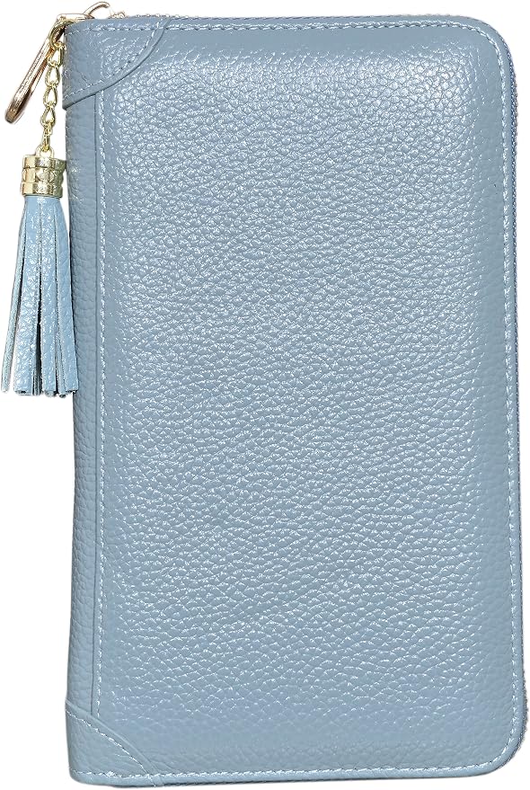 Easyoulife Credit Card Holder Wallet Womens Zipper Leather Case Purse RFID Blocking - Image 2